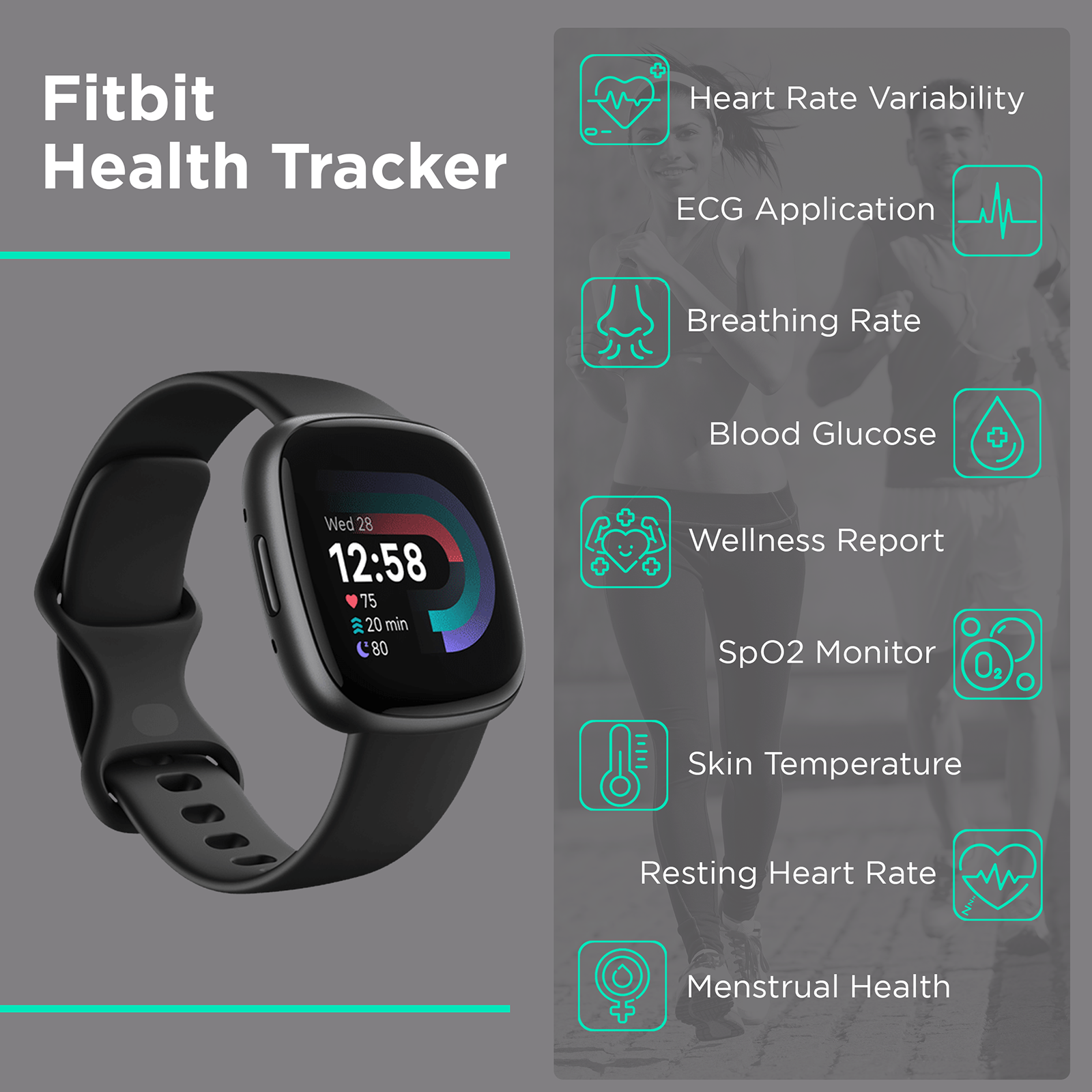 Buy fitbit Versa 4 Smartwatch with Sleep Tools (1.58 Inch Always 